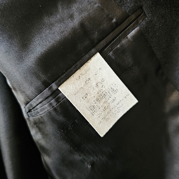 Arnold Brant 100% cashmere Classic Black Men's Blazer 46R - Picture 6 of 10